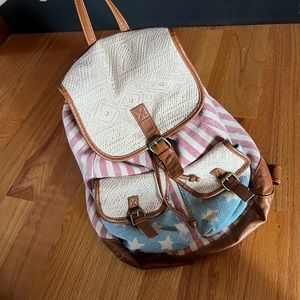 American flag backpack